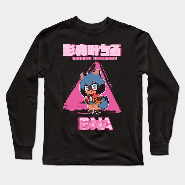 BRAND NEW ANIMAL (BNA): MICHIRU KAGEMORI CHIBI Long Sleeve T-Shirt by FunGangStore